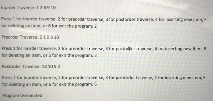 (if the same item already exists, give a message "already exists") Delete