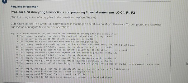 Gabi Gram started The Gram Co. a new business that began operations