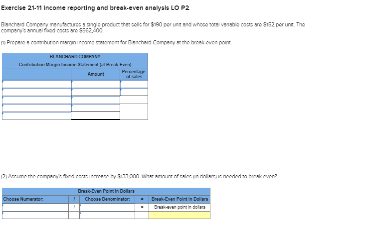 Its unit sales and cost of sales. Period Units Sold Cost of