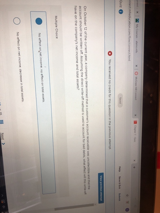  McGraw-Hill Connect X Chapter 7. Oz urrent x My Courses alamo.edu