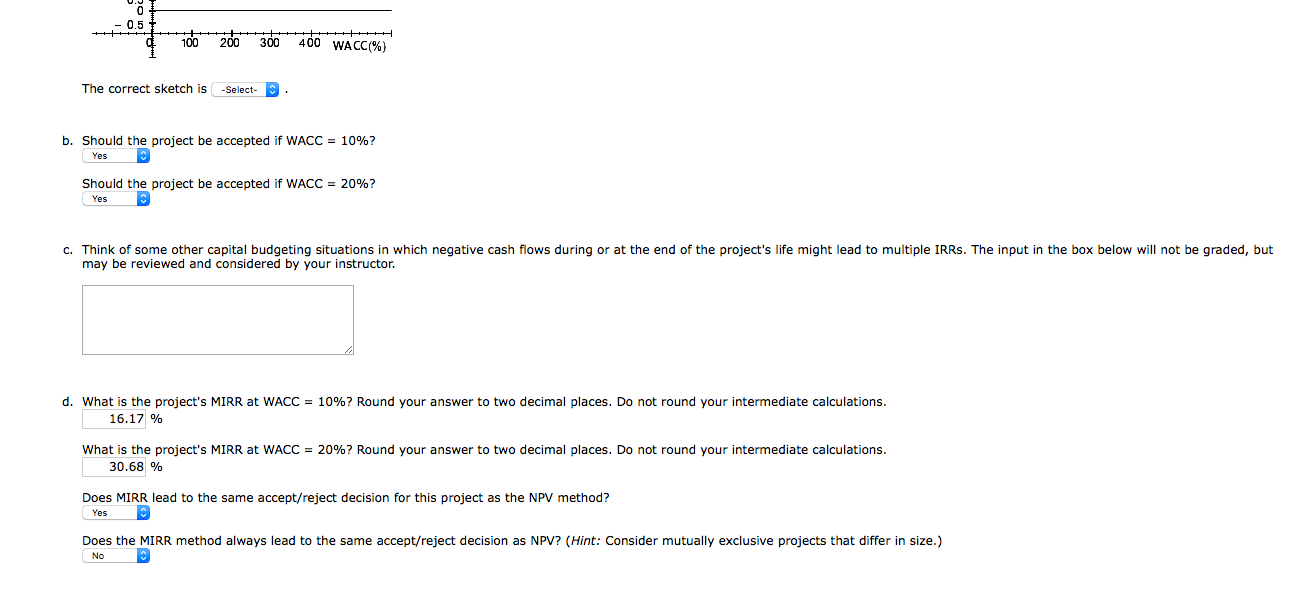 open a strip mine, which costs $1.5 million. Cash inflows of $13.5