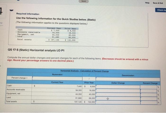  Sewend Help Save & Exit 7 Check my 2 Required information