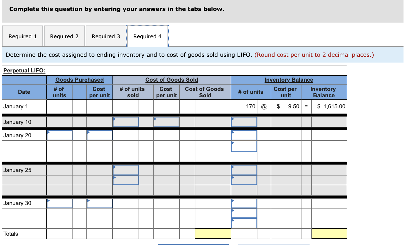 sold at Retail 130 units @ Date Activities Jan. 1 Beginning inventory