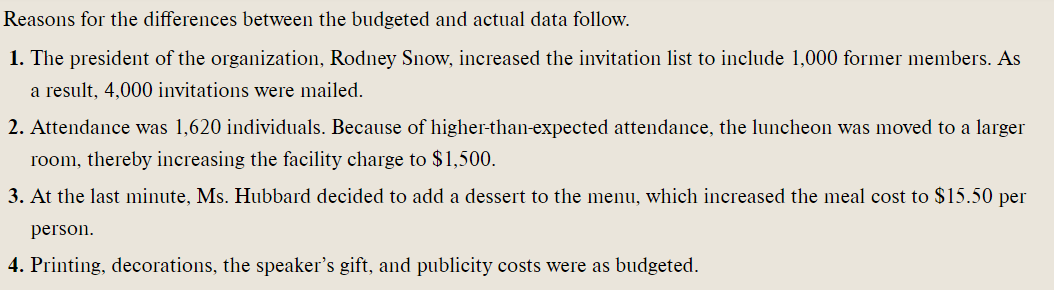 recommendations for what can be done differently to stay on budget for