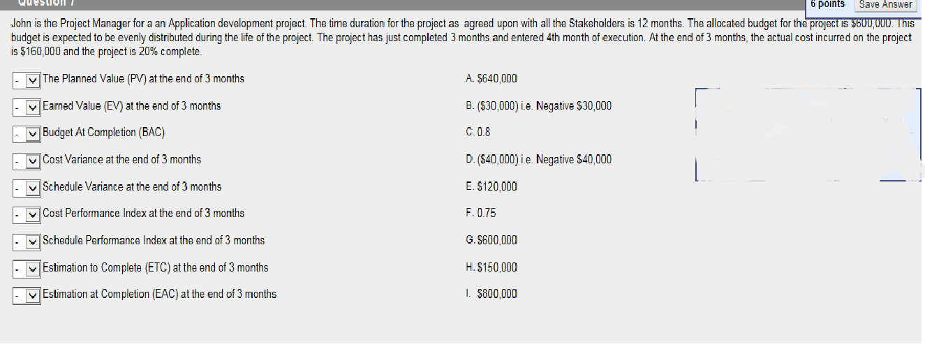 John is the Project Manager for a an Application development project.