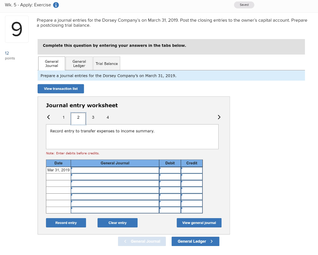 owner's capital account (account number 301) in the general ledger and record