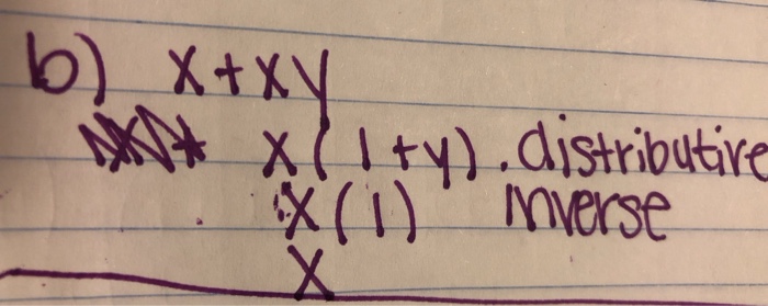 Simplify the following functional expressions using Boolean algebra and its identities. List