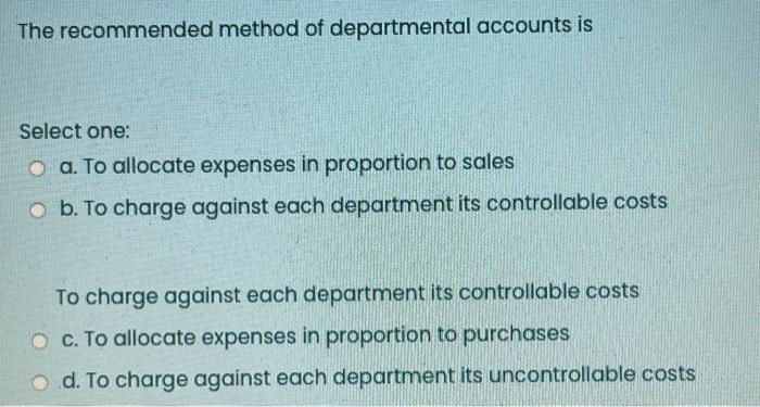 some partners c. Inflation affects all values Od. The depreciation charged on