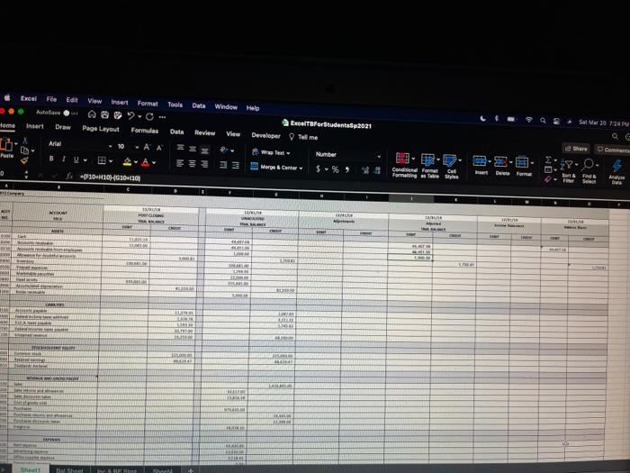 as of yearend is $2,000 3. Federal Income Tax is $25,000 4.