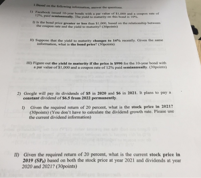  this is a test please someone help. 1.Based on the following