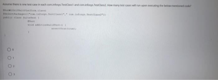 Java-Answer and screenshot Assume there is one test case in each cominfosys