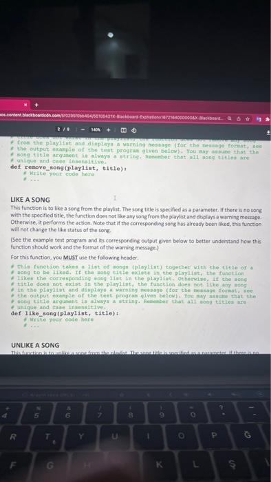 display_all_songs (playlist)i def display_al1_liked_songs(playlist): det show_song(play1ist, title)t Your file may contain other