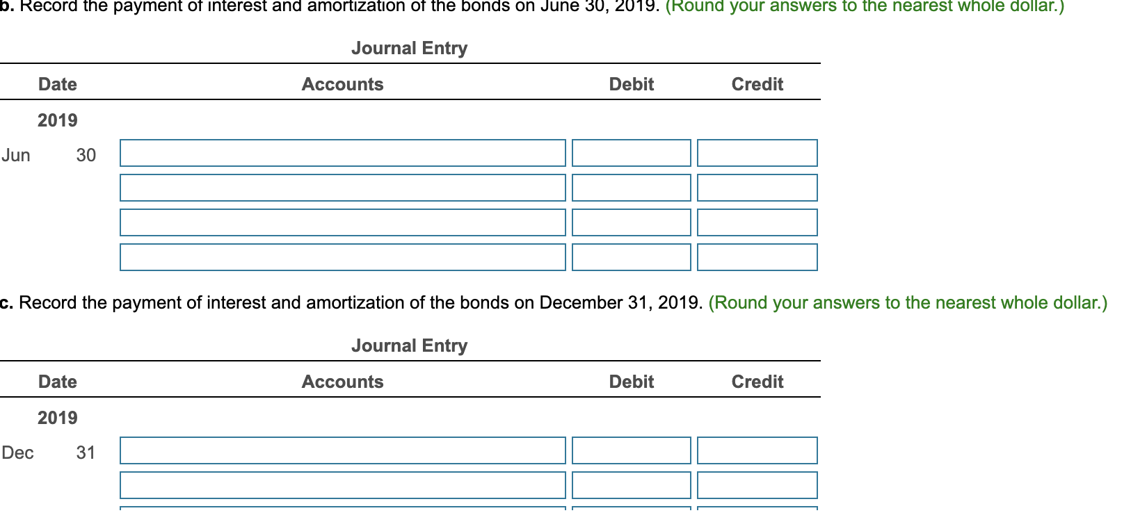 a. Issuance of the bonds on December 31, 2018. Credit Convertible Bonds
