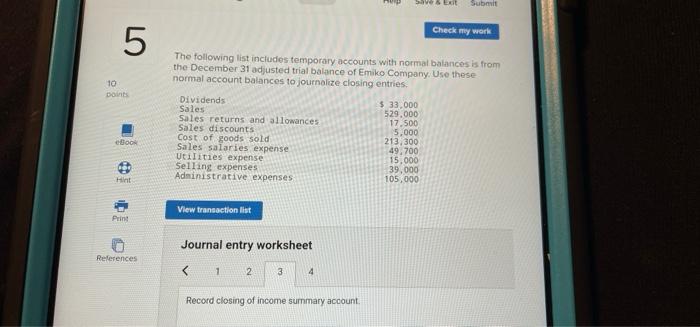 dance of a Comory Use rol account balances to our closing DELO