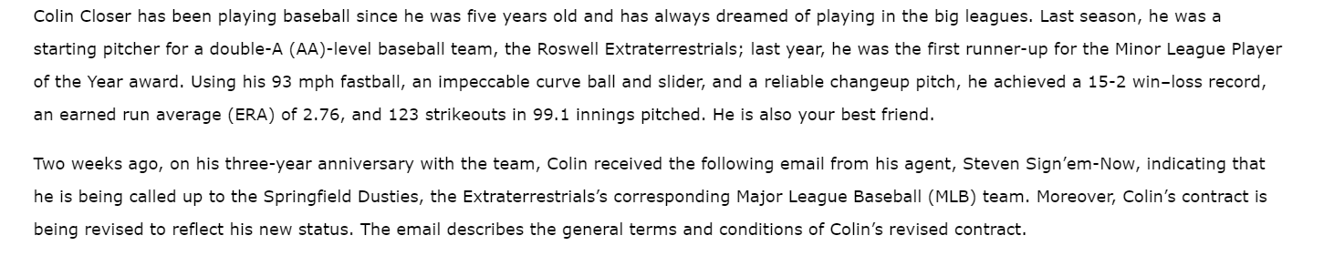  Colin Closer has been playing baseball since he was five years