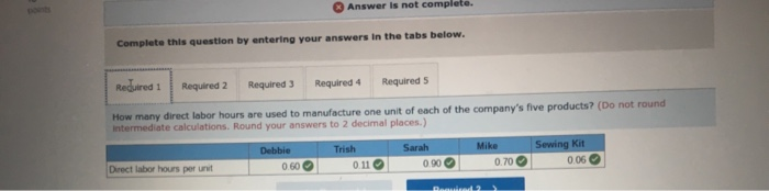 products is increasing, and management requests assistance from you in determining an