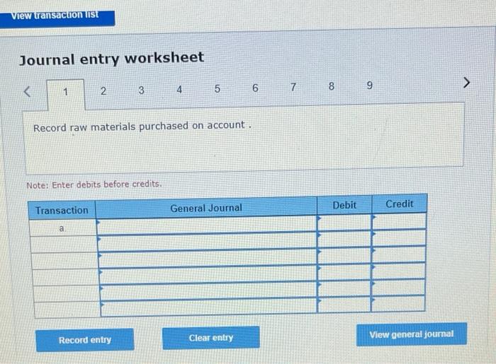 costing LO P1, P2, P3, P4 Prepare summary journal entries to record