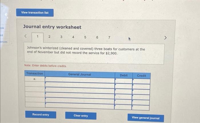 boats for customers, it is completing the accounting process for the year