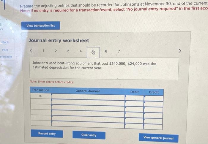 boats for customers at the end of November but did not record