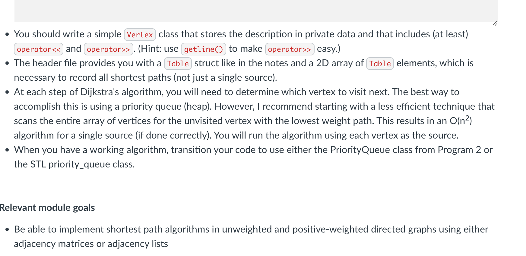 vertices 1 through n ( 50 chars max length). After that, each