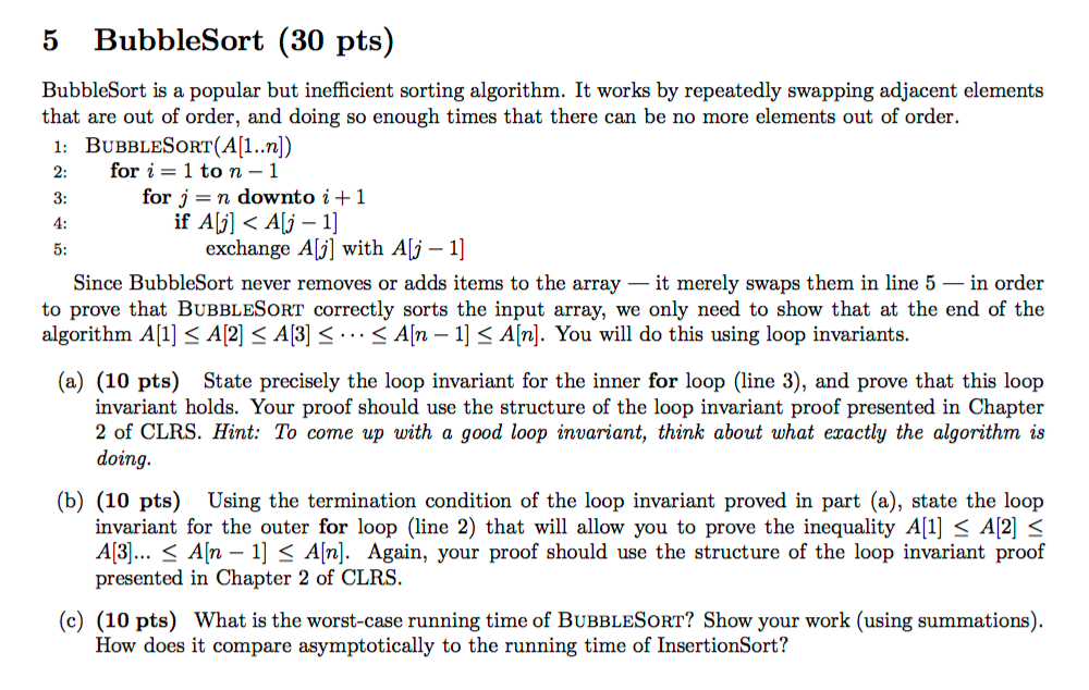 Bubble sort is a simple, inefficient sorting algorithm used to sort lists.