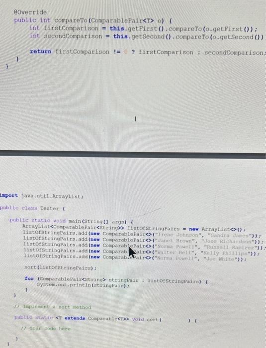 the naswrr to the question with the java source code ab 2