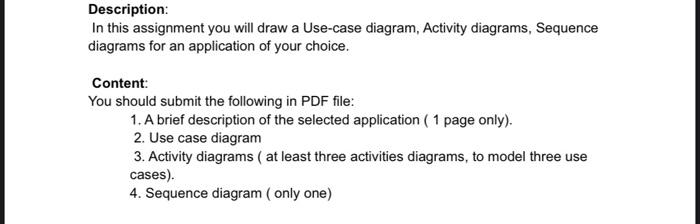diagrams, Sequence diagrams for an application for amazon. Content: You should submit