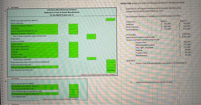c. Factory Overhead Accounts Payable d. Factory Overhead Acam. Depr. - Madhinery