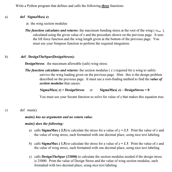 the airplane design process is: Choose the size of the wing spar