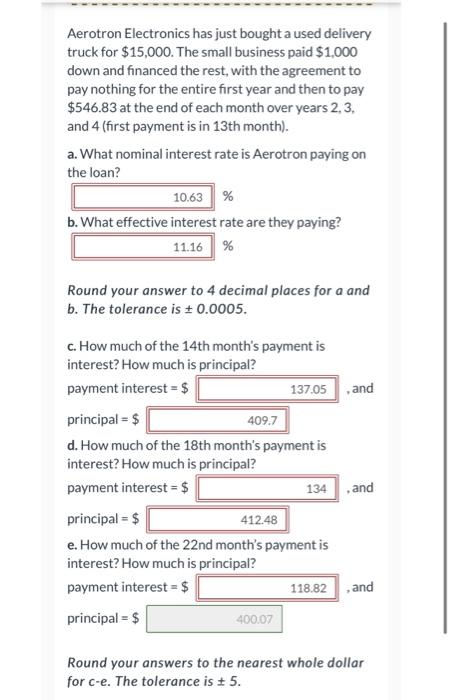 please answer all correctly please Aerotron Electronics has just bought a used