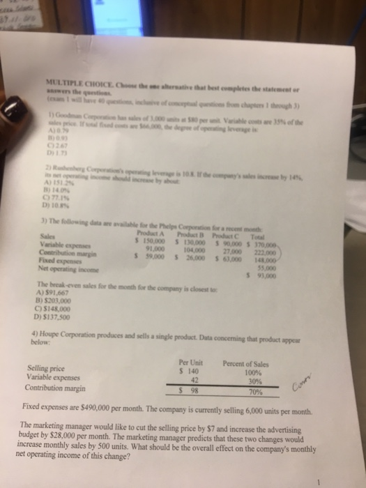  MULTIPLE CHOICE the best the AN D13 A) 151 7715 D)
