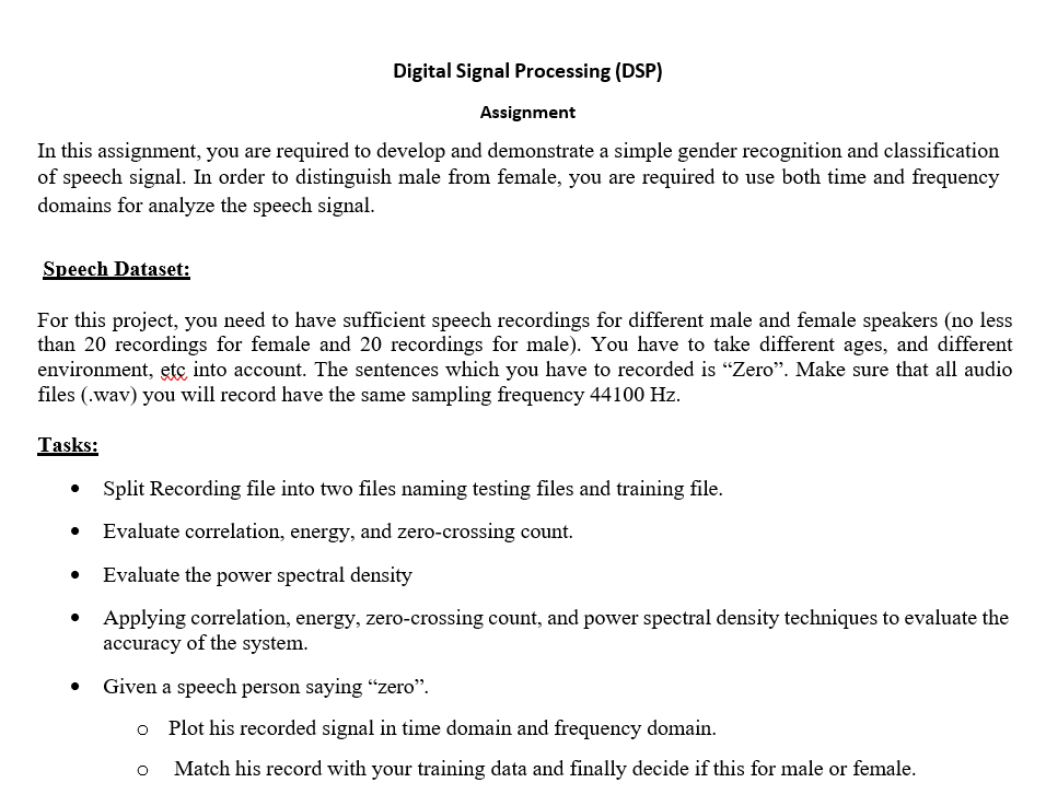  i want a matlab code . In this assignment, you are