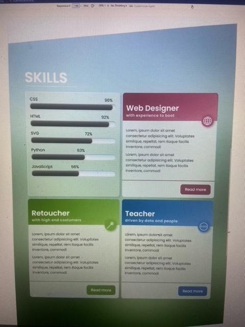 How do you position the cards like the example in the picture
