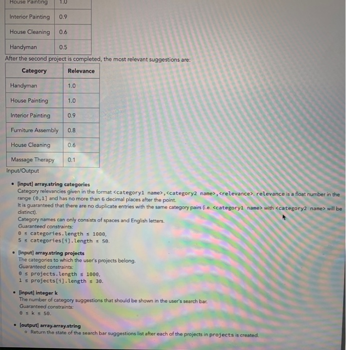 relevance score from 0 to 1, which represents how relevant they are