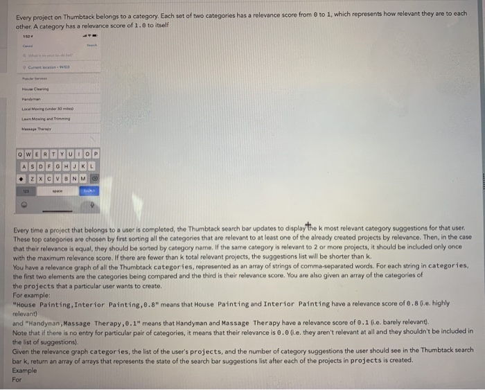 to each other. A category has a relevance score of 1.0 to