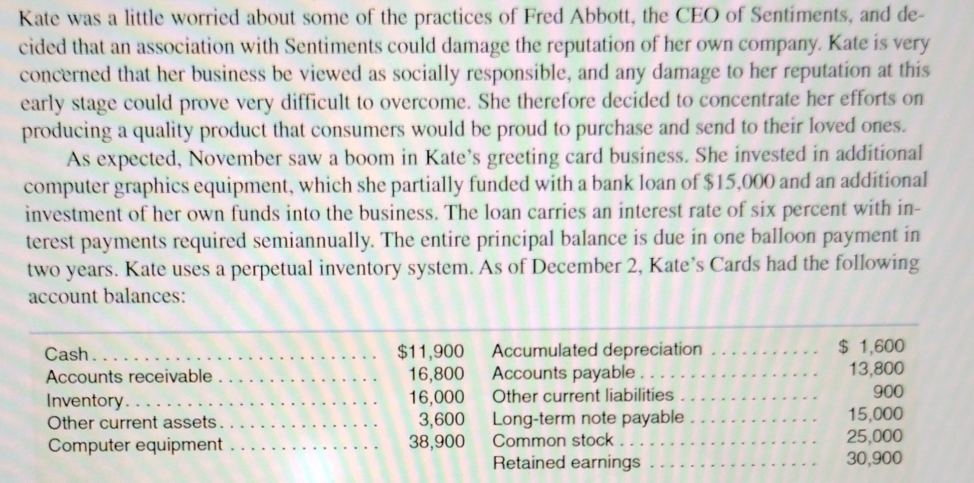 solve all parts relevannt. Required a. Prepare journal entries for the December