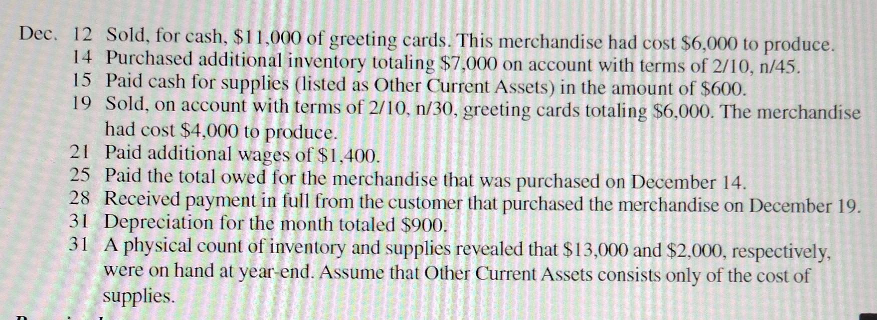 c. Calculate Kate's gross profit percentage and return on sales ratio for