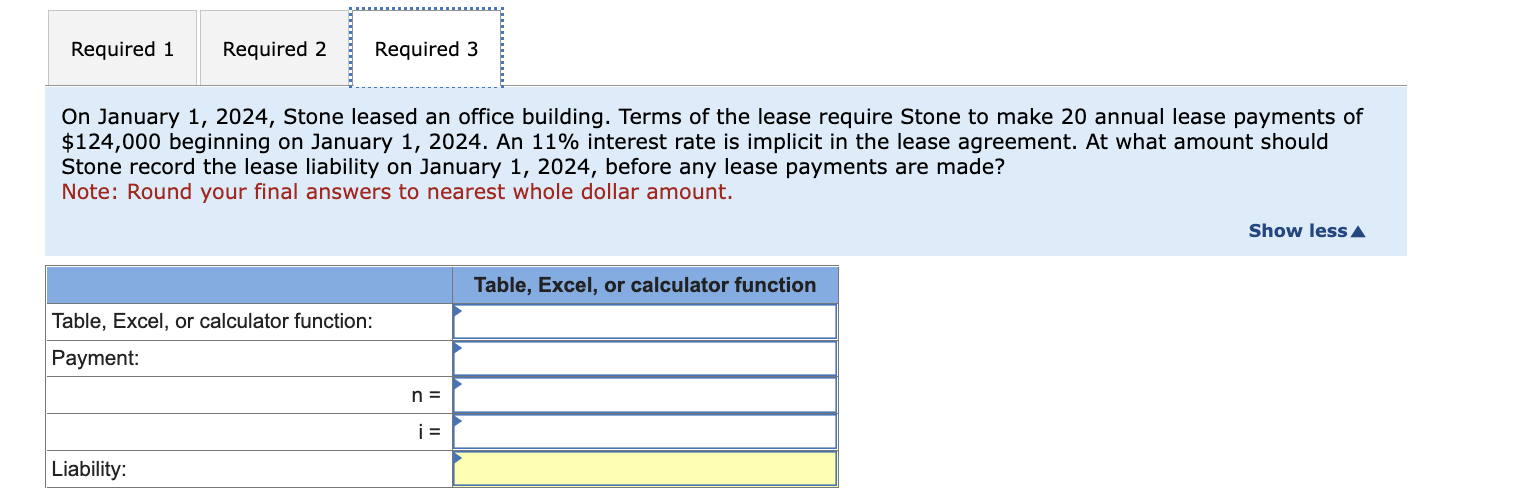 decision independently. 1. On June 30, 2024, the Stone Company purchased equipment