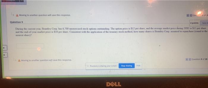  Moving to another question will save this repom Questions 4 points