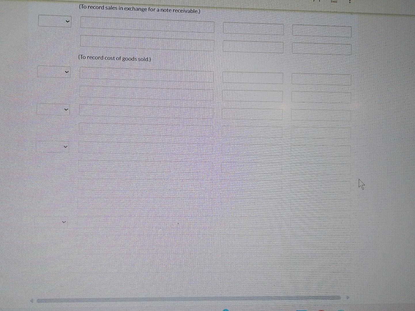A. Morgan on a one-year, 8% note. 15 Sold goods to H.