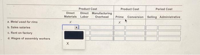 a peoduct cost or a period cost If the cost is a
