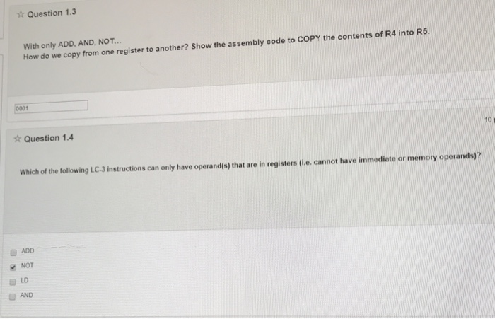 register 7? ORIG x3000 A FILL X3016 AND R6, R6, x0 ADD