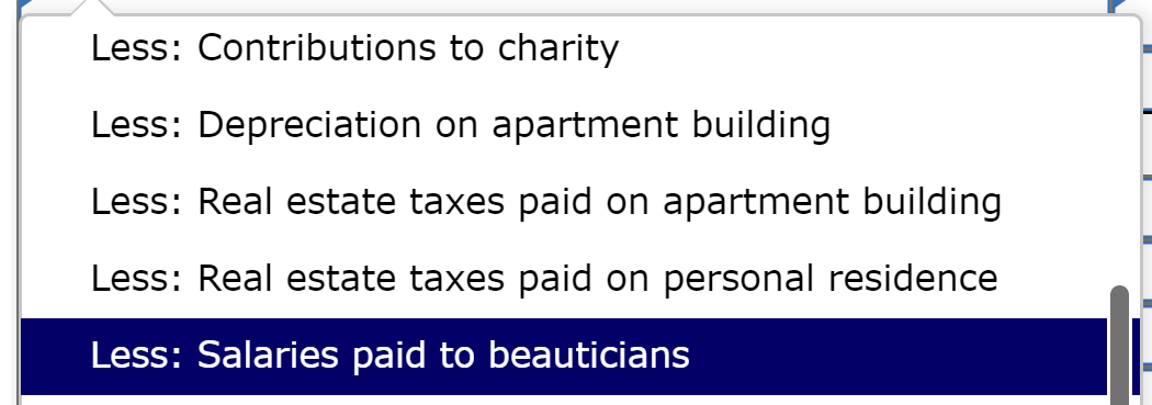 that Betty will owe $2,586 in self-employment tax on her salon income,