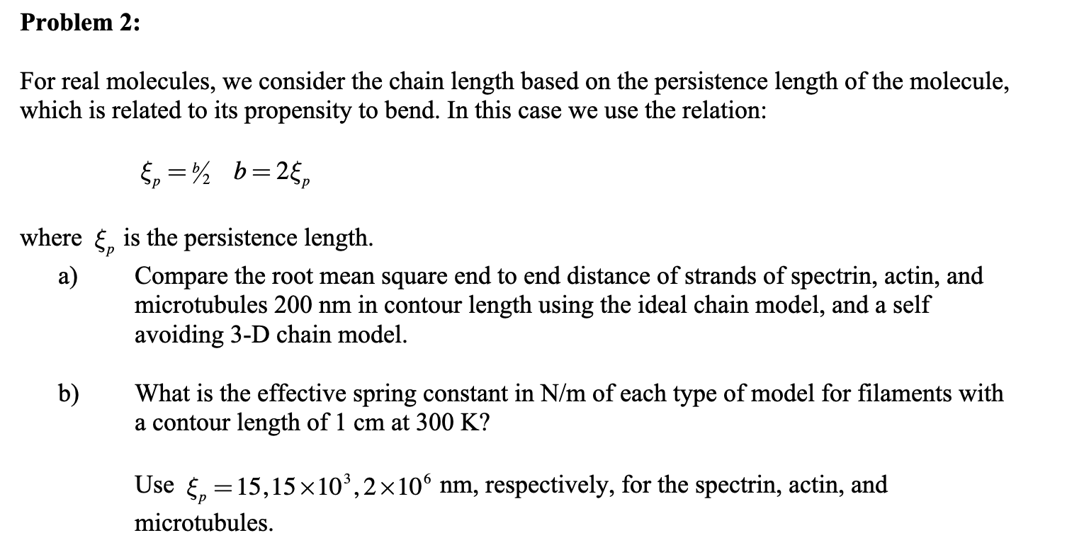 For real molecules, we consider the chain length based on the