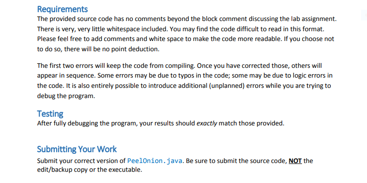 keep it from compiling. * The remaining errors will throw exceptions and/or
