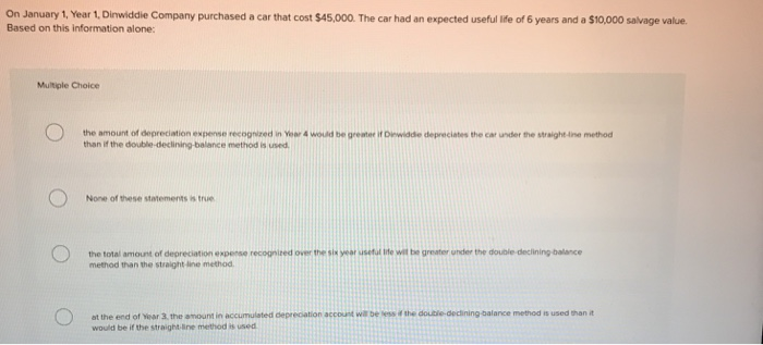  value. Based on this information alone: Multiple Choice the amount of