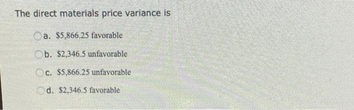 954 units Actual production 1,090 units Materials: $1.86 11 Standard price per