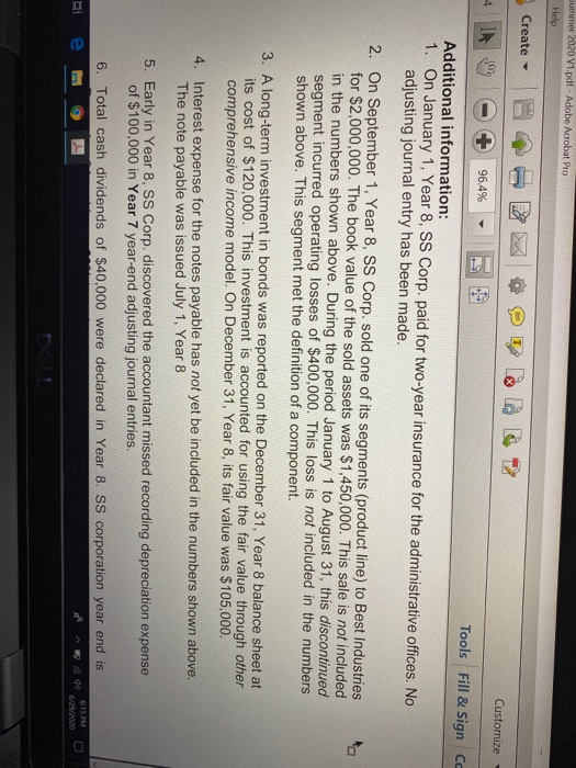 1 Multiple-Step Income Statement (21 marks) Presented below is information for SS