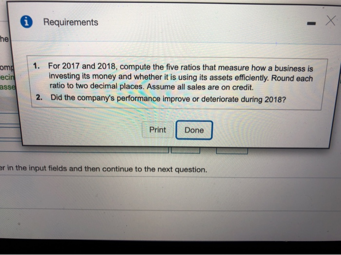 that measure how a business is investing its money and whether it
