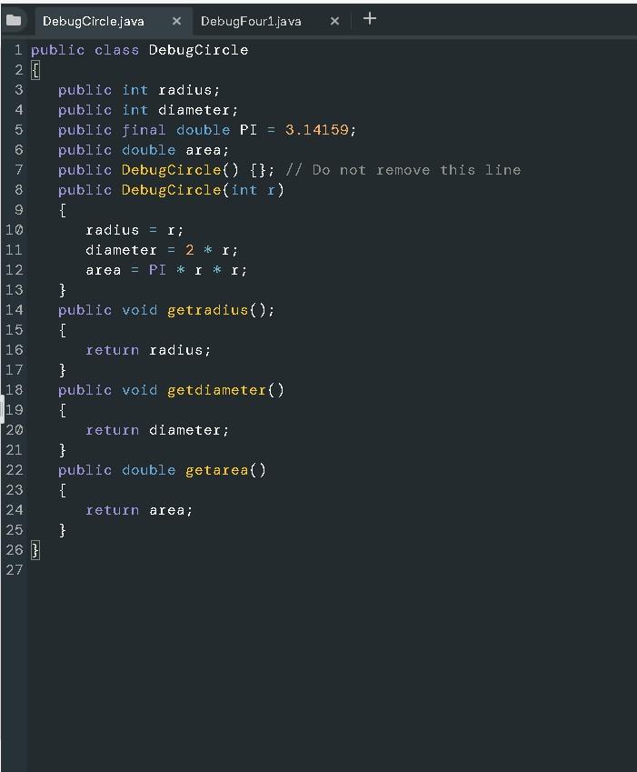 exercise. The files provided in the code editor to the right contain